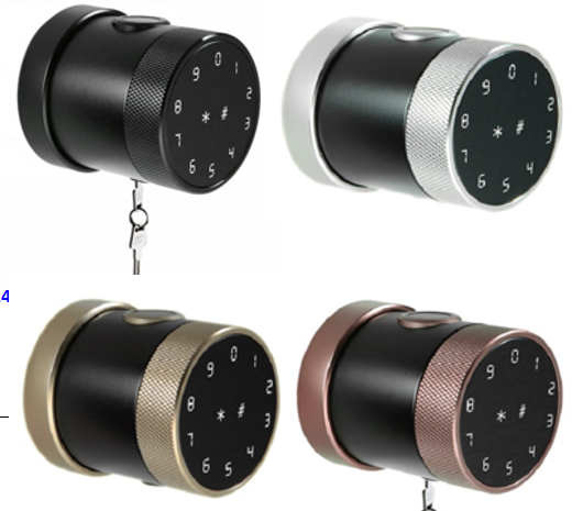 Tuya Bluetooth WiFi Knob Lock with Fingerprint, Passcode, App Control, Mechanical Key Backup, Durable Aluminum Body, Multi-Color, Remote Unlock